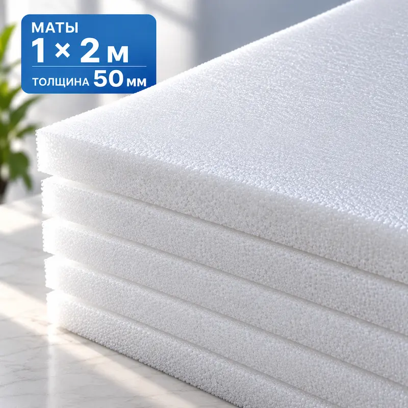 Warmlex 50 — мат 50 мм, 1×2 м